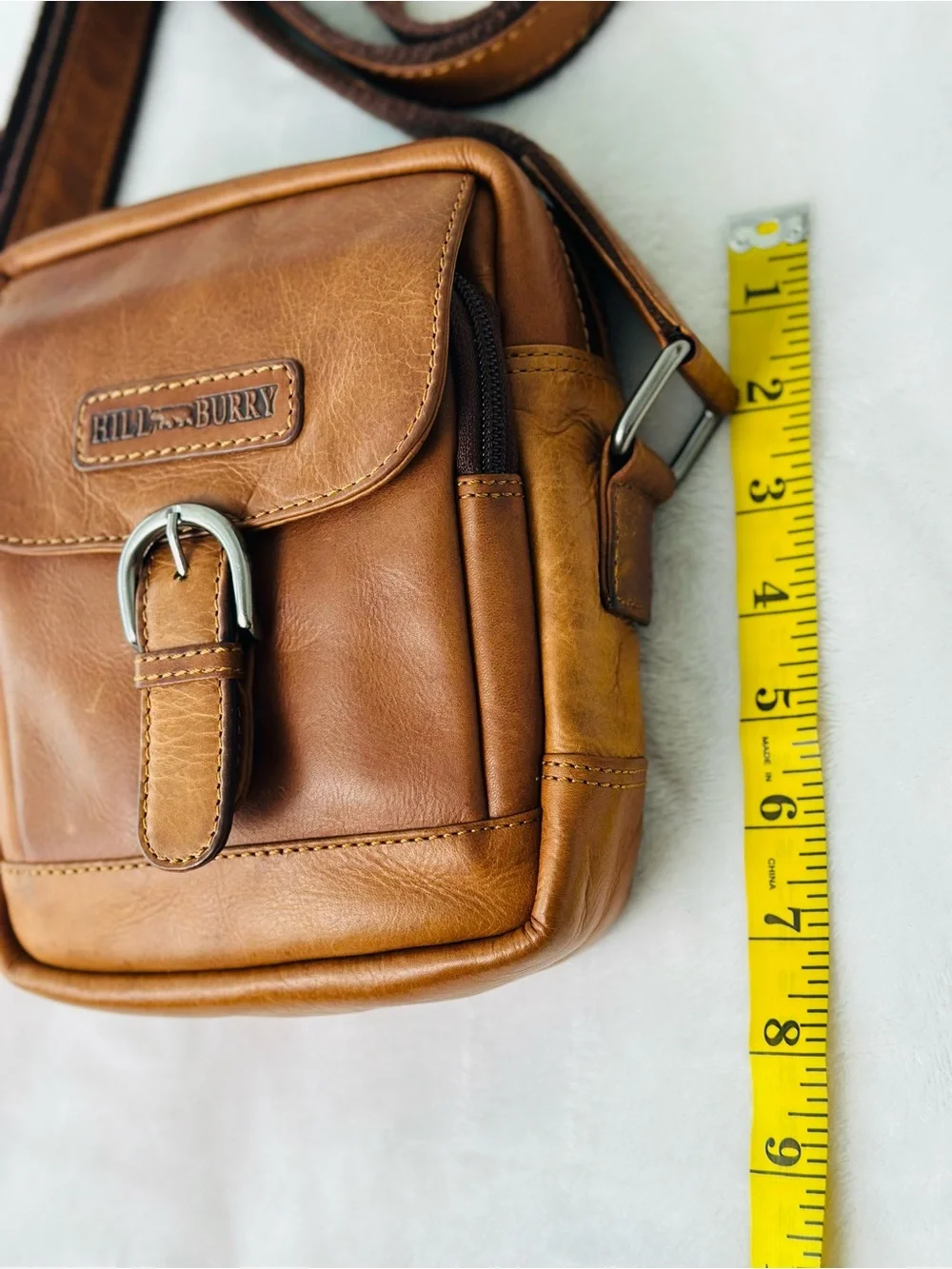 Hill Burry Leather Crossbody Bag